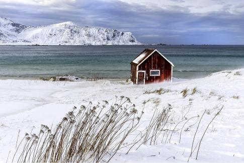 Norway Red Beach House 61