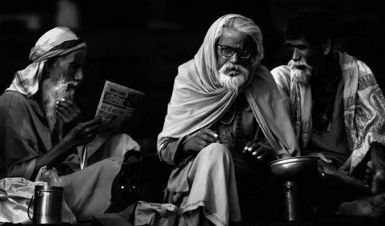 The man by the Ganges River