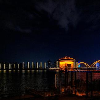 Night view by the river