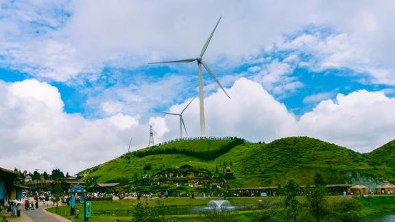 Windmills in the mountains