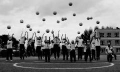 The basketball that took off