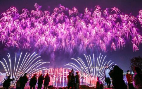 Fireworks bloom in full bloom 12