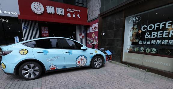 Children fun car cover