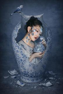 Fragile Blue-and-White