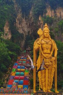 Golden Buddha and Flying Bird