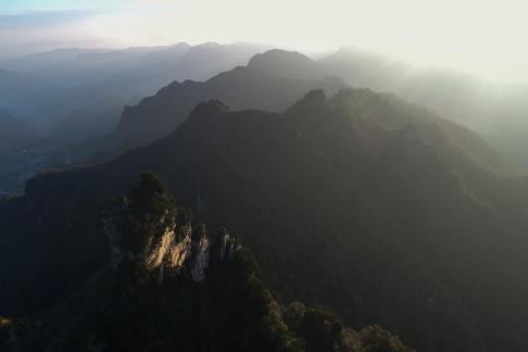 Green mountains and red forests 2