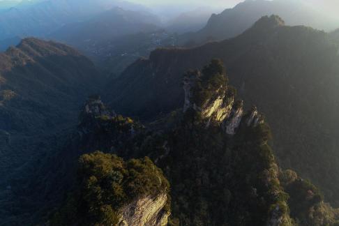 Green mountains and red forests 3