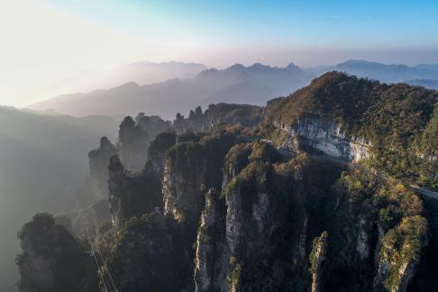 Green mountains and red forests 14