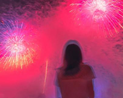 Nighttime fireworks 1
