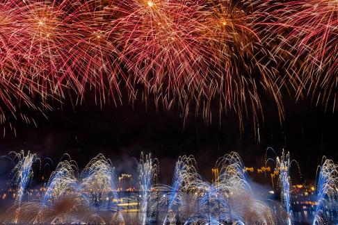 The sky is filled with fireworks 1