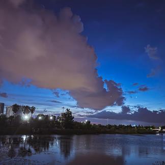 The River View at Night 1